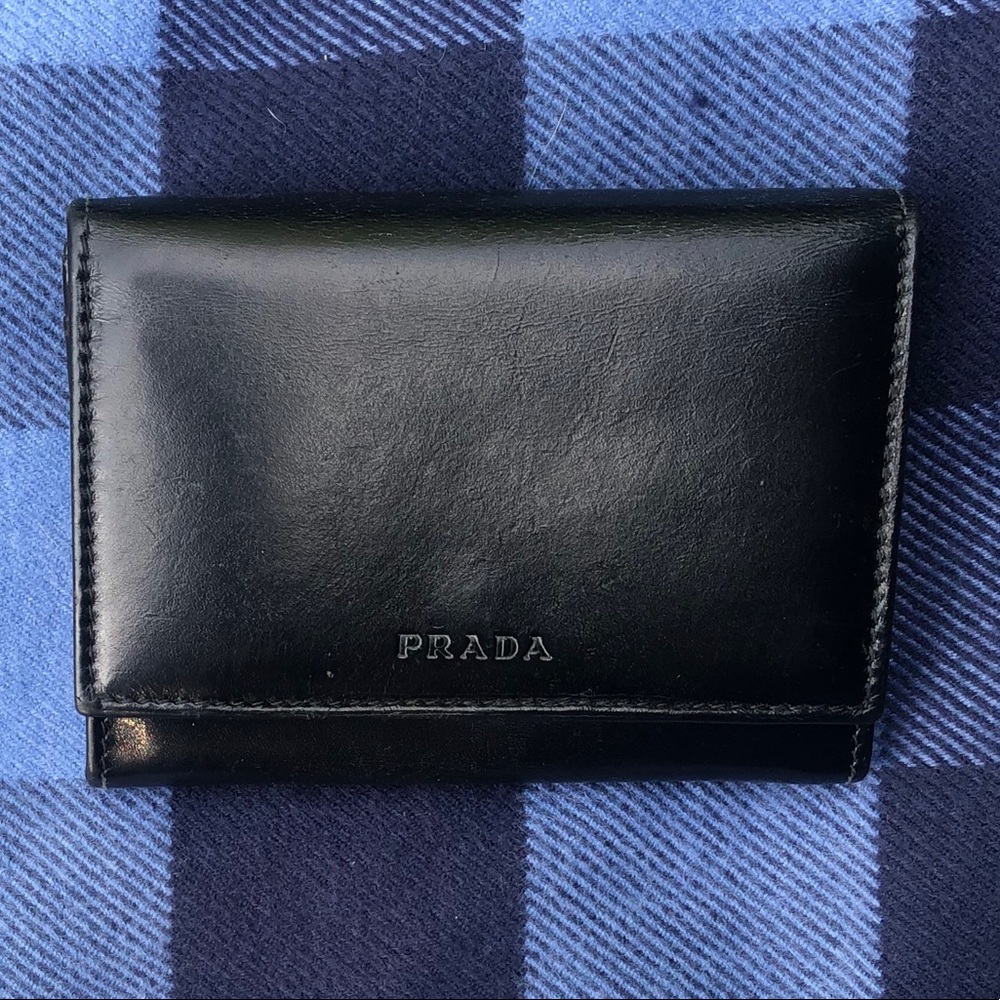 Prada leather wallet